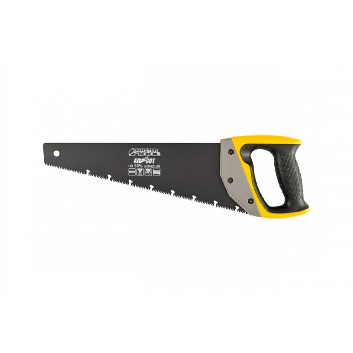 Ножовка по дереву Mastertool 350мм x 10T x 3D тефлон (14-2435)