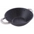 Сковорода-wok чугунная Kamille 320 мм x 4.5 л мрамор с крышкой (4807MR)