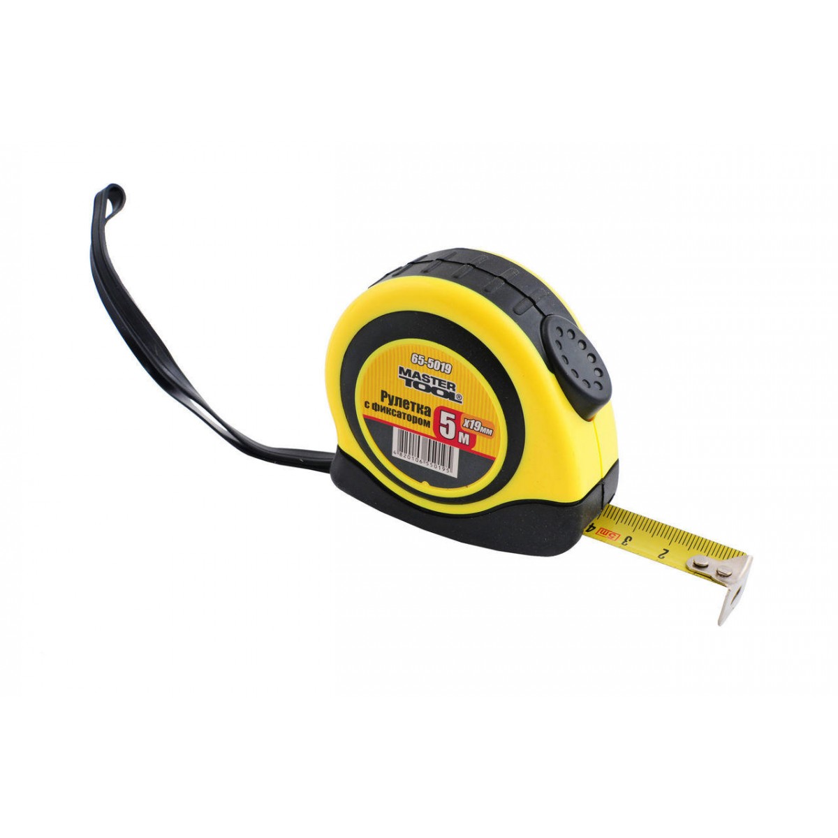 Рулетка Mastertool 5 м х 19 мм автостоп (65-5019)