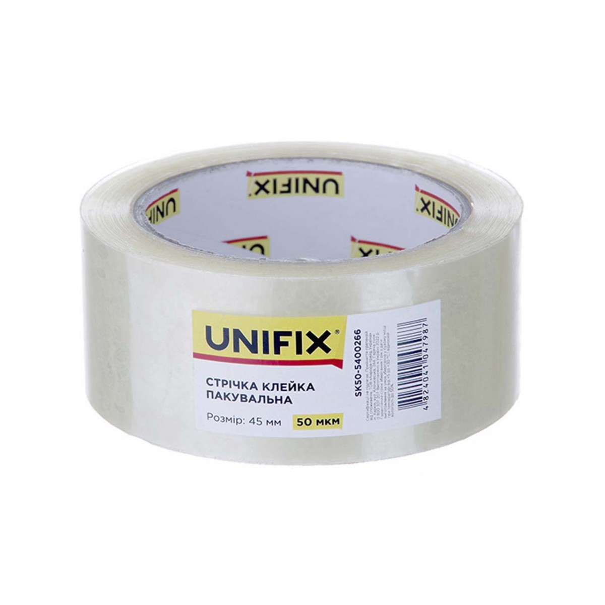 Скотч Unifix 45 мм × 66 м × 50 мкм прозрачный (SK50-5400266)