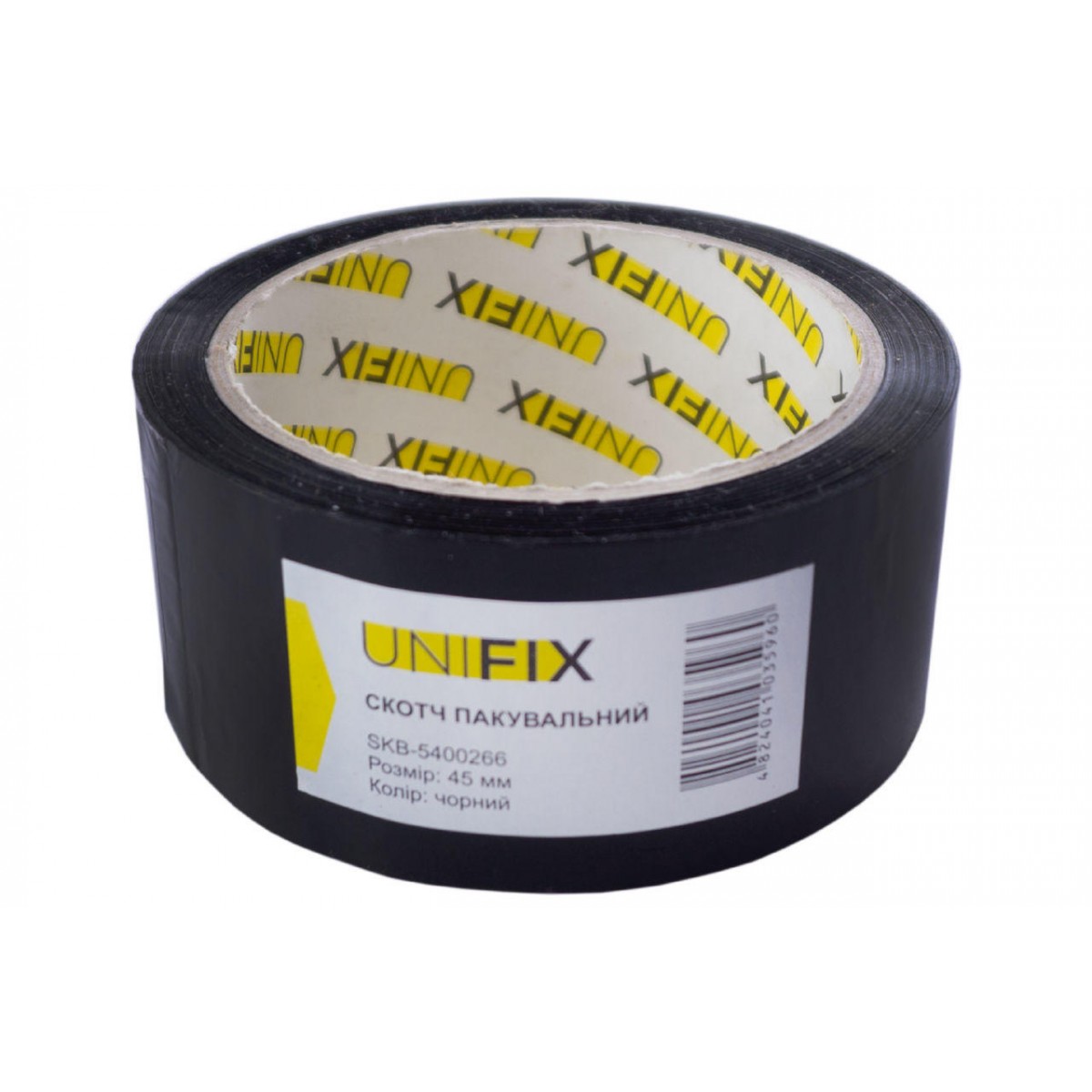 Скотч Unifix 45 мм x 80 м x 40 мкм черный (SKB-5400266)