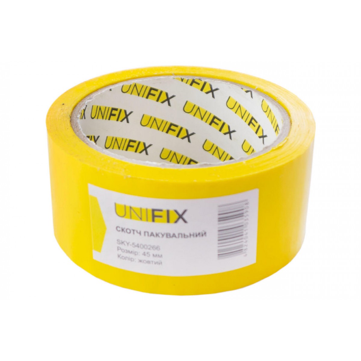 Скотч Unifix 45 мм x 80 м x 40 мкм желтый (SKY-5400266)