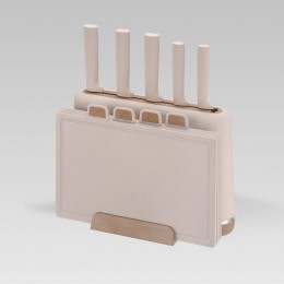 Набір ножів + набір обробних дошок MR-1412-BEIGE