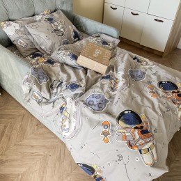 Постельное белье “LeLIT”, Бязь, Серый, Евро, B-1155