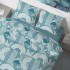 Постельное белье "LeLIT",Микрофибра,Темно-Бирюзовый,Евро P-0136