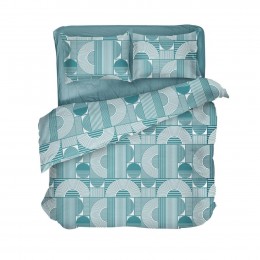 Постельное белье "LeLIT",Микрофибра,Темно-Бирюзовый,Полтораспальный P-0136