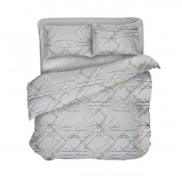 Постельное белье “LeLIT”, Поплин,Серый, Полутораспальный, L-2046