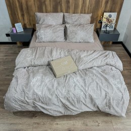 Постельное белье “LeLIT”, Бязь,Бежевый с принтом,Двухспальный,B-1135