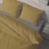 Постельное белье "LeLIT",Микрофибра,Желтый с Серым, Двуспальный P-0130