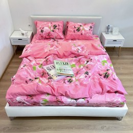 Постельное белье “LeLIT”,Поликотон,Розовый,Семейный, P-0109