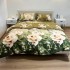 Постельное белье "LeLIT", Поликотон, Коричнево-Зеленый, Семейный, P-0108