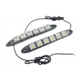Дневные ходовые огни для авто дополнительный свет 6 LED (S-VEN-1140) Дневные ходовые огни для авто дополнительный свет 6 LED (S-VEN-1140)
