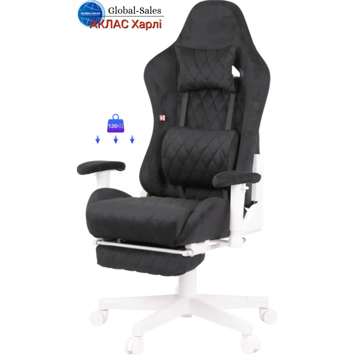 Крісло геймерське АКЛАС Харлі R OT-R299H Чорний (Чорний)