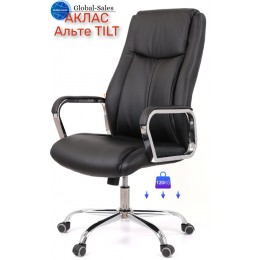 Крісло АКЛАС Альте TILT Чорний (PU Black)