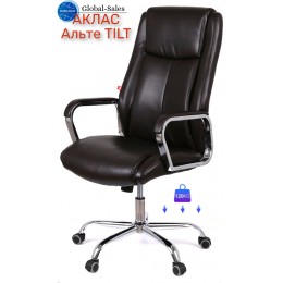 Крісло АКЛАС Альте TILT Коричневий (PU Brown 207)