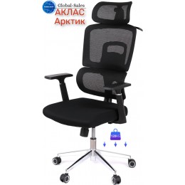 Крісло АКЛАС Арктик BL R-SR Чорний (LVB-308 Black OS-3000 Black)