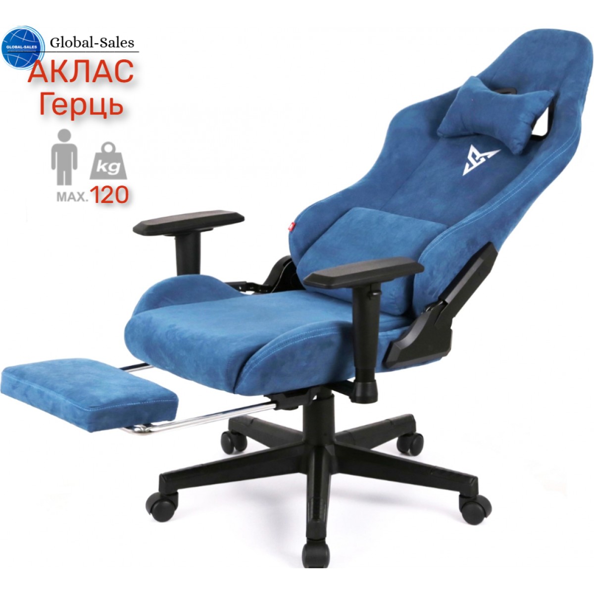 Крісло геймерське АКЛАС Герць RL Синій