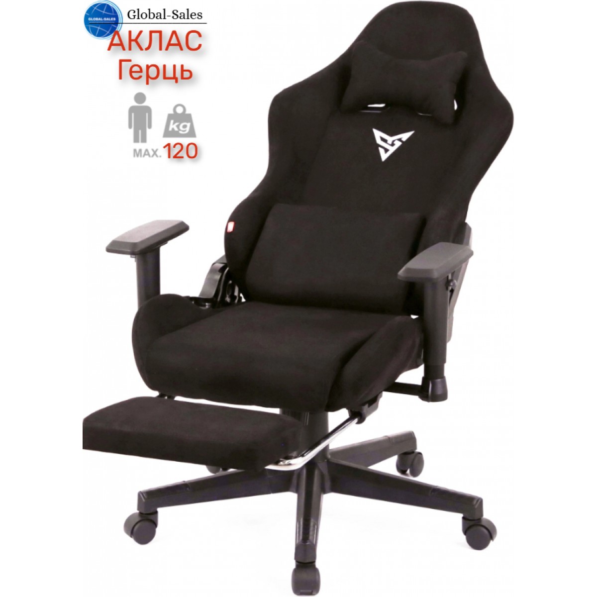 Крісло геймерське АКЛАС Герць RL Чорний 