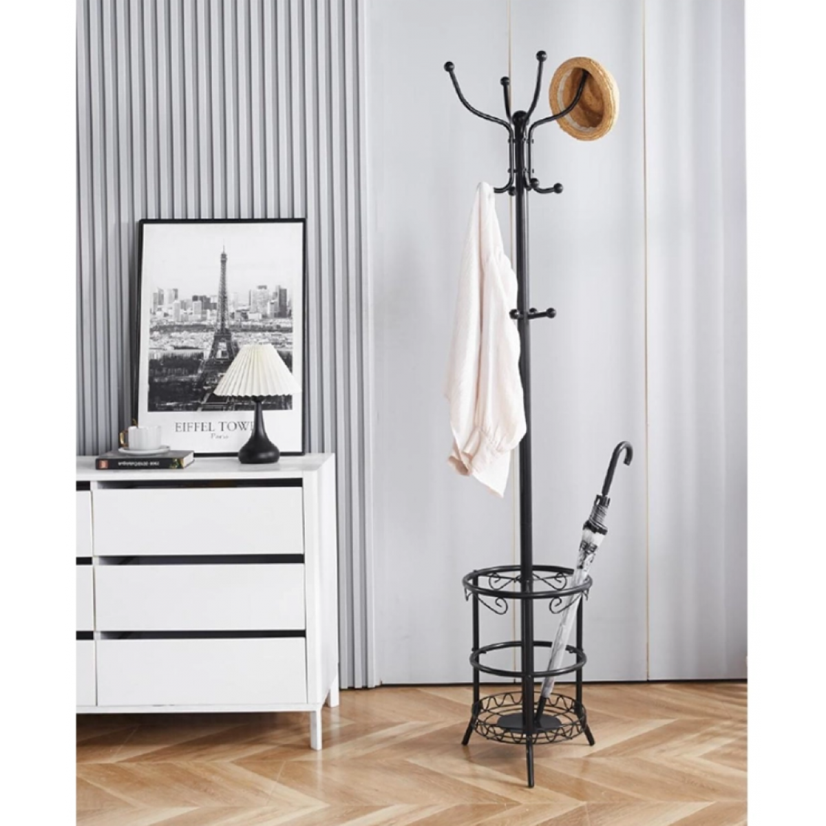 Вішак підлоговий АКЛАС Берест (VKY-6033B) Чорний (Чорний)