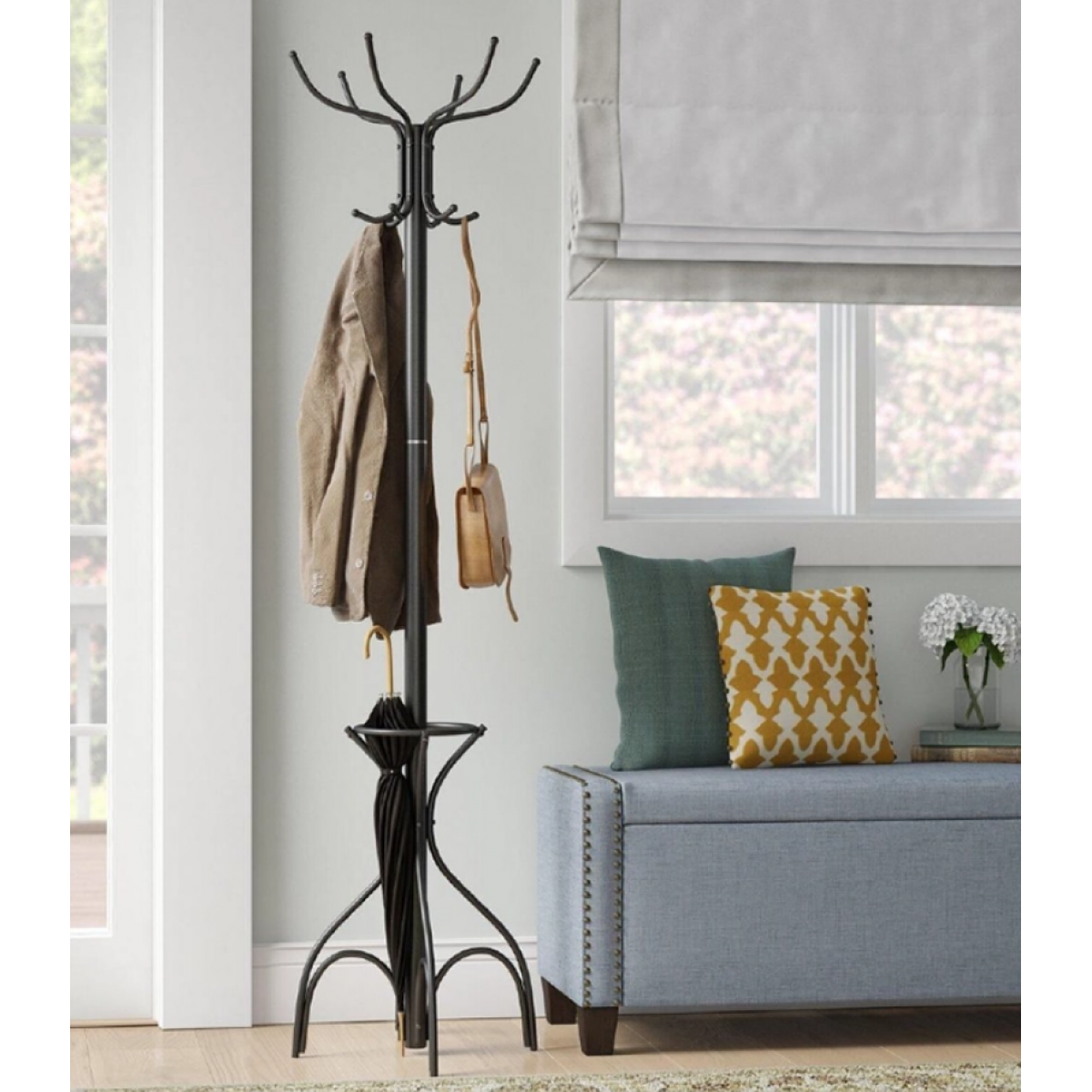 Вішак підлоговий АКЛАС Сумах (VKY-6024B) Чорний (Чорний)