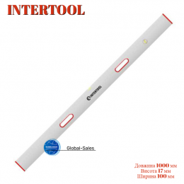 Правило-уровень Intertool с ручками 1000 мм (MT-2110)