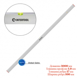 Правило-уровень Intertool 3000 мм (MT-2031)