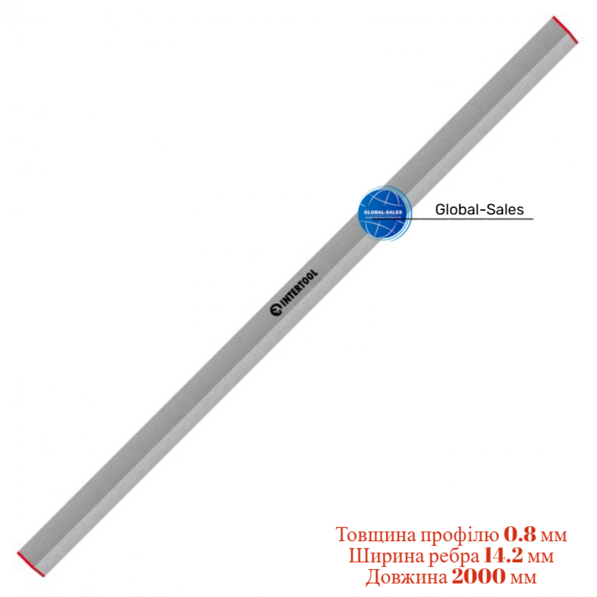 Правило трапециевидное Intertool 2000 мм (MT-2220)