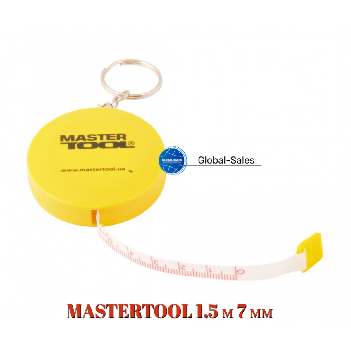 Рулетка Mastertool 1.5 м x 7 мм для швеи (60-0157)