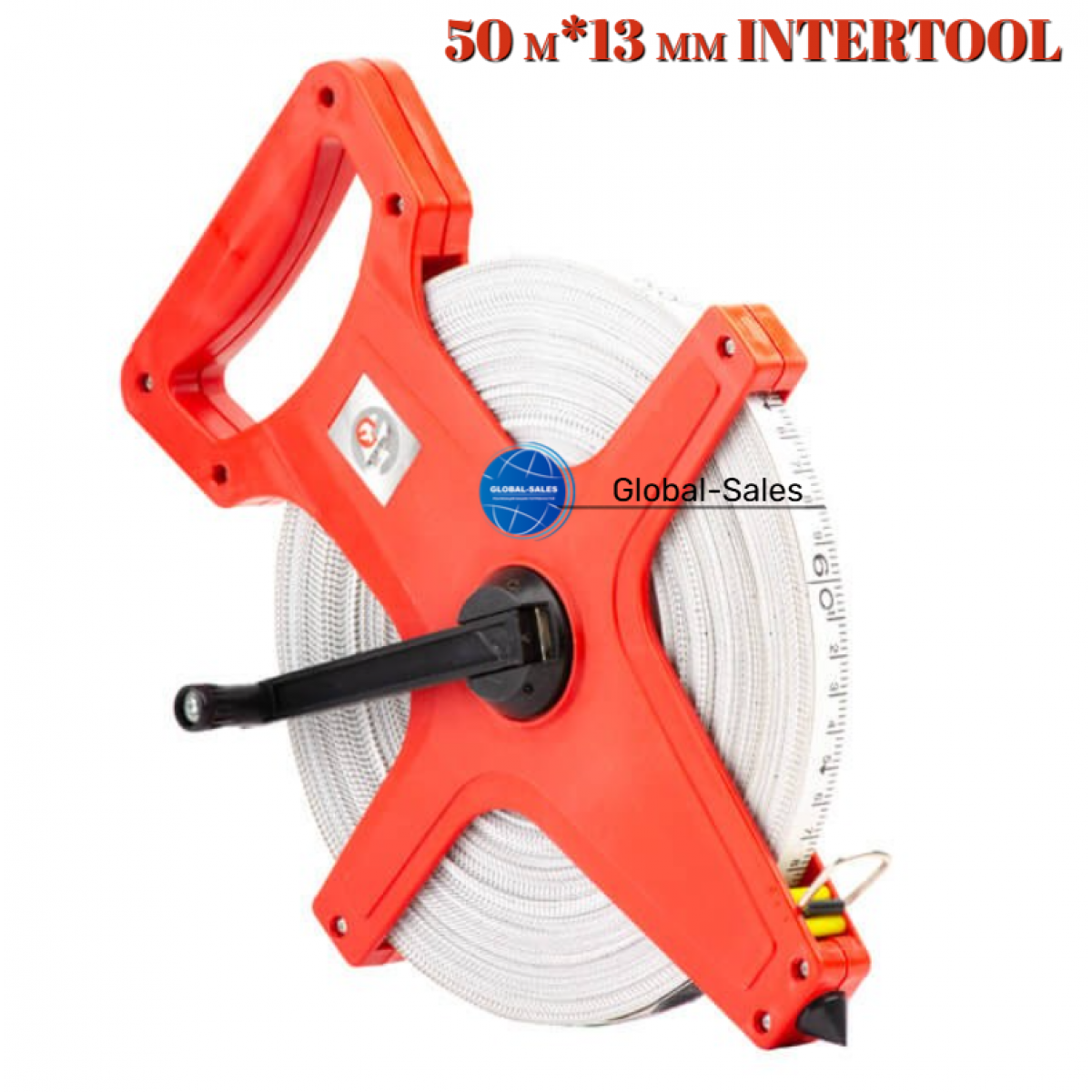 Рулетка Intertool 50м x 13мм геодезическая (MT-0755)