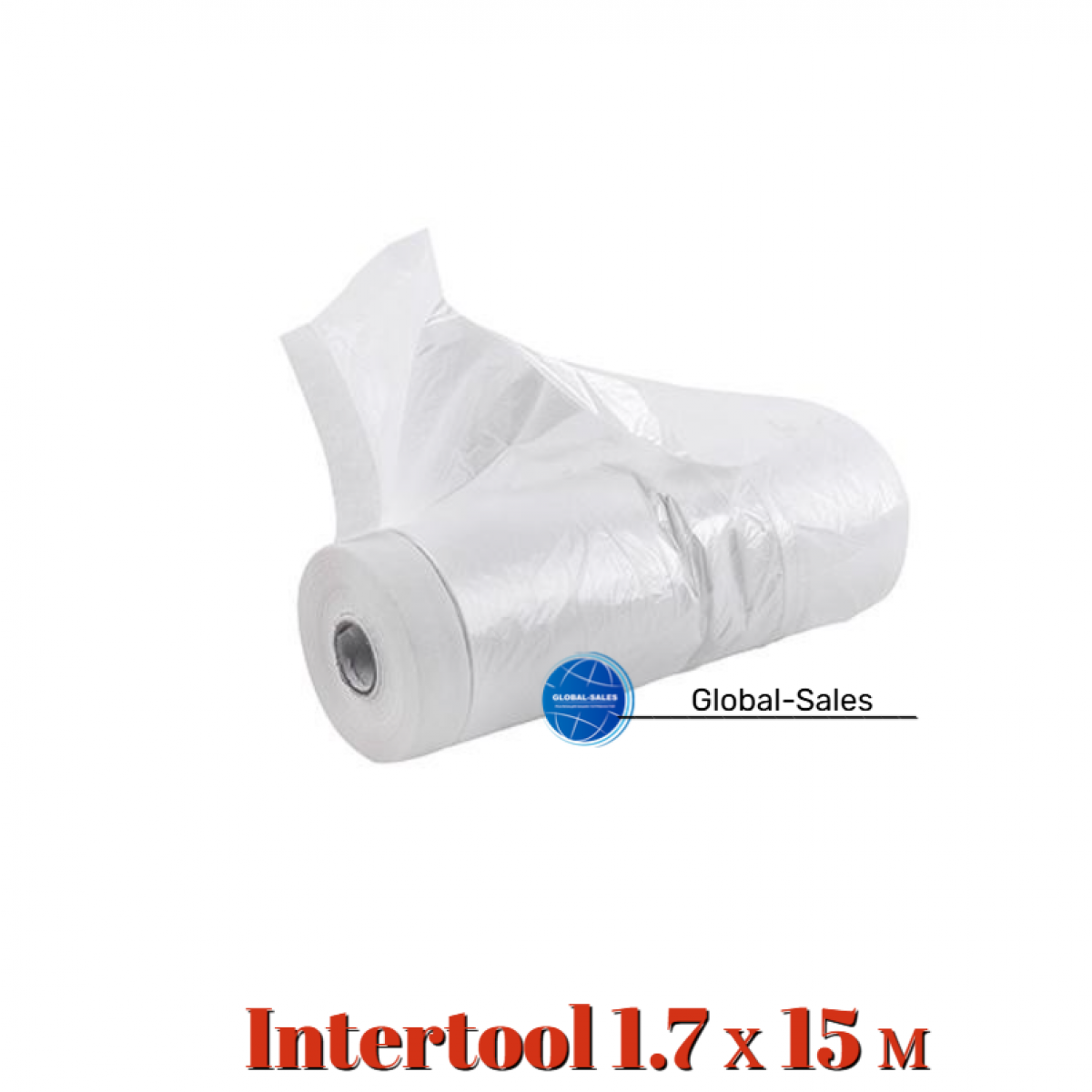 Пленка защитная с малярной лентой Intertool 1.7 х 15 м (KT-0803)