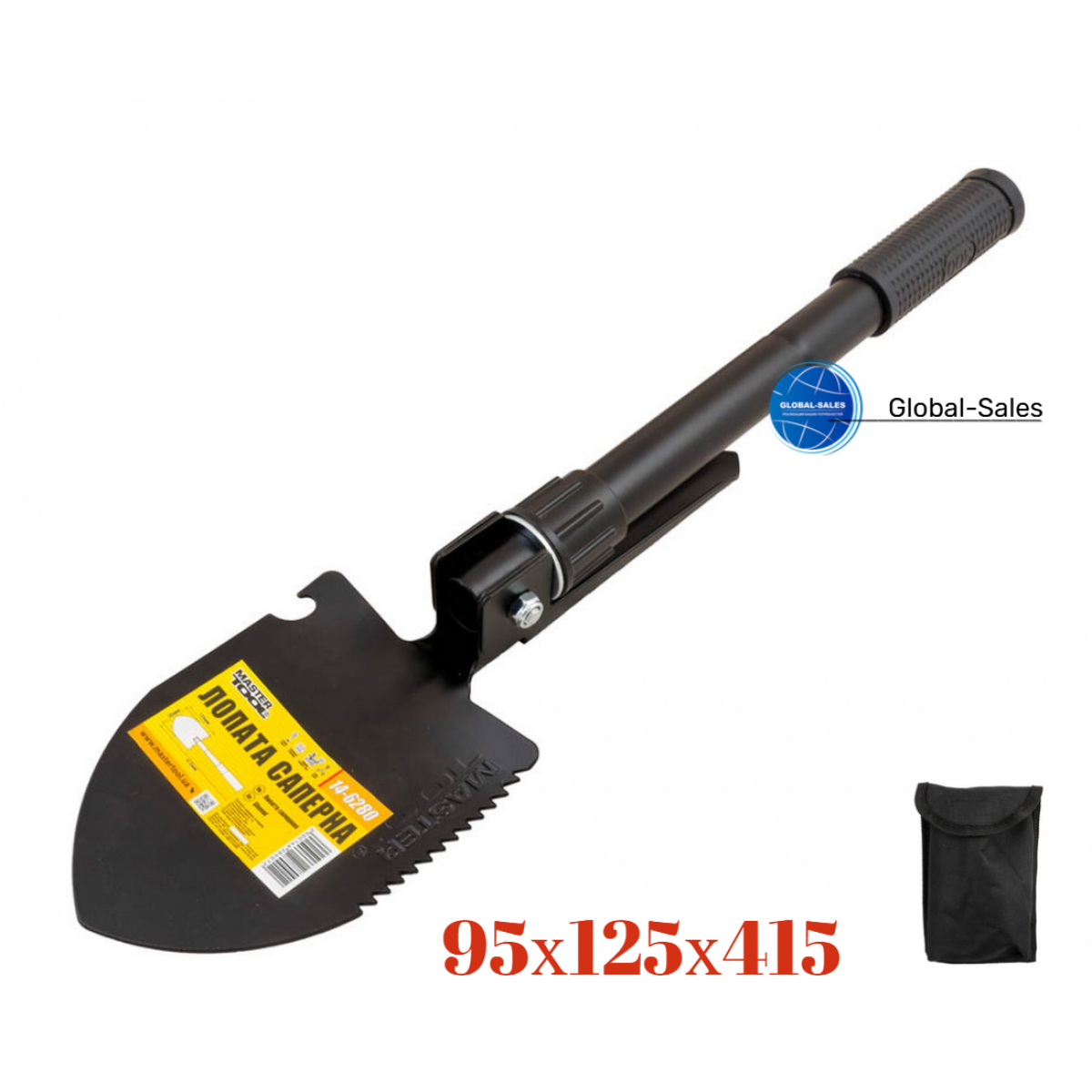 Лопата саперная Mastertool 95 x 415 мм (14-6280) черная Лопата саперная Mastertool 95 x 415 мм (14-6280) черная