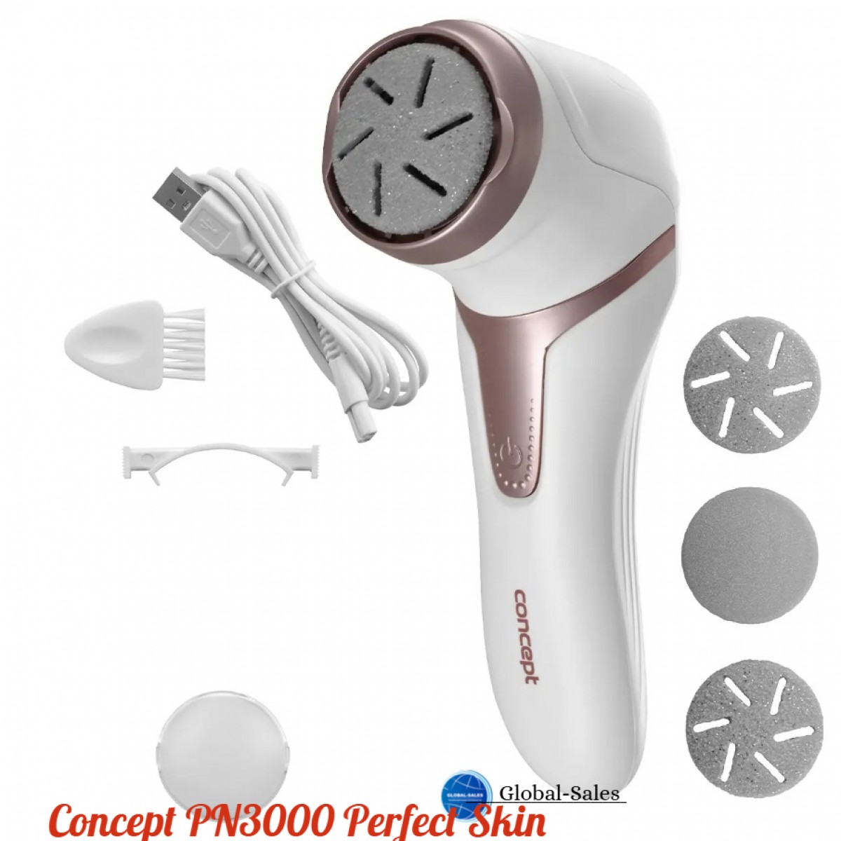 Электрический напильник для пяток, пемза Concept PN3000 Perfect Skin