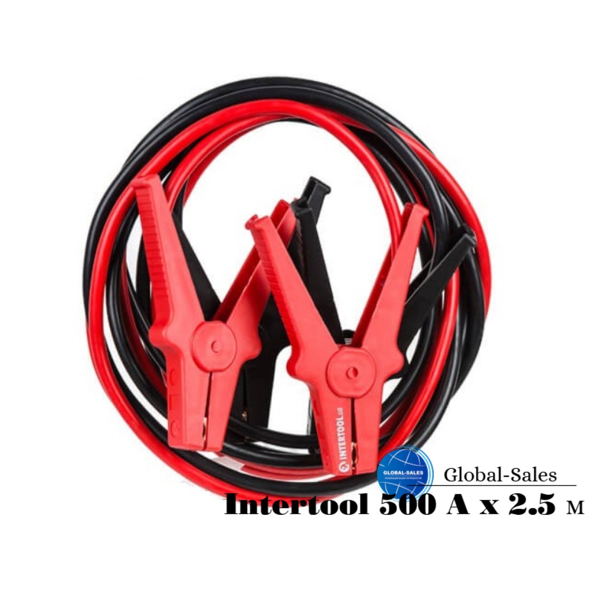 Провода пусковые Intertool 500 A x 2.5 м (AT-3045)