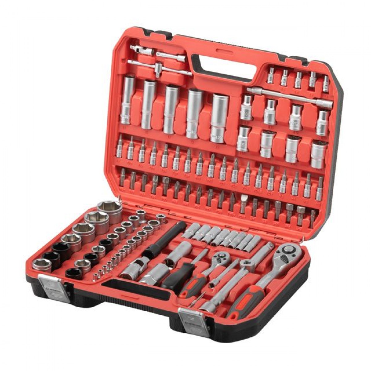 Набор инструмента Intertool 1/4" x 1/2" x 111ед RED (ET-9110)