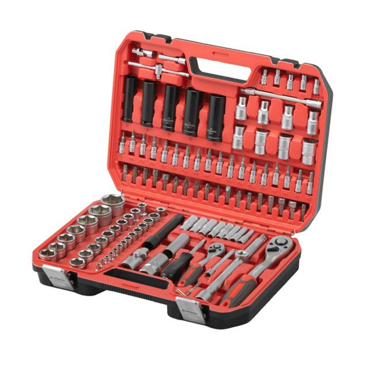 Набор инструмента Intertool 1/4" x 1/2" x 111ед RED (ET-9111)