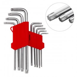 Набор Torx ключей Intertool 9 шт. удлиненные (HT-0608)