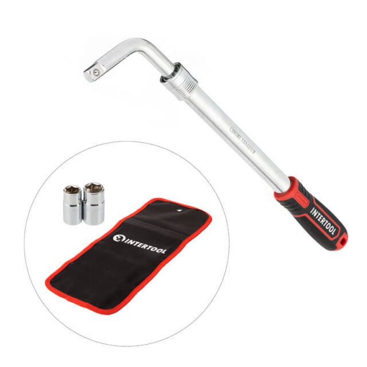 Ключ баллонный телескопический Intertool 1/2" (17 x 19 мм + 21 x 23 мм) Storm (HT-1601) Ключ баллонный телескопический Intertool 1/2" (17 x 19 мм + 21 x 23 мм) Storm (HT-1601)