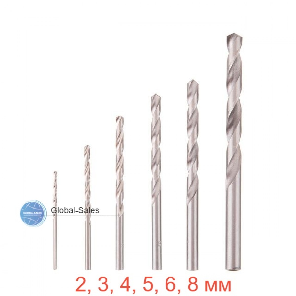 Набор сверл по металлу Intertool 2-8мм (6шт) (SD-0028) Набор сверл по металлу Intertool 2-8мм (6шт) (SD-0028)