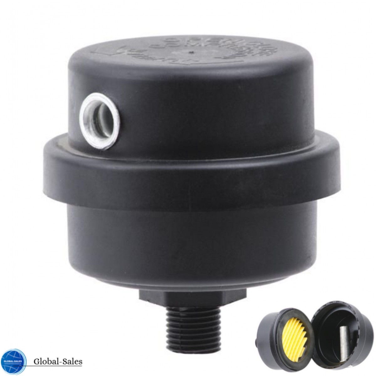 Фильтр воздушный для компрессора Intertool M12 пластик бумажный (PT-9083)