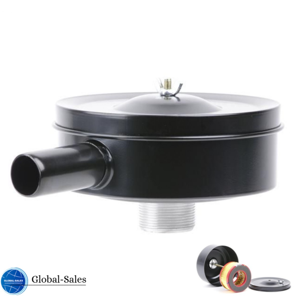 Фильтр воздушный для компрессора Intertool M32 металл бумажный (PT-9074)