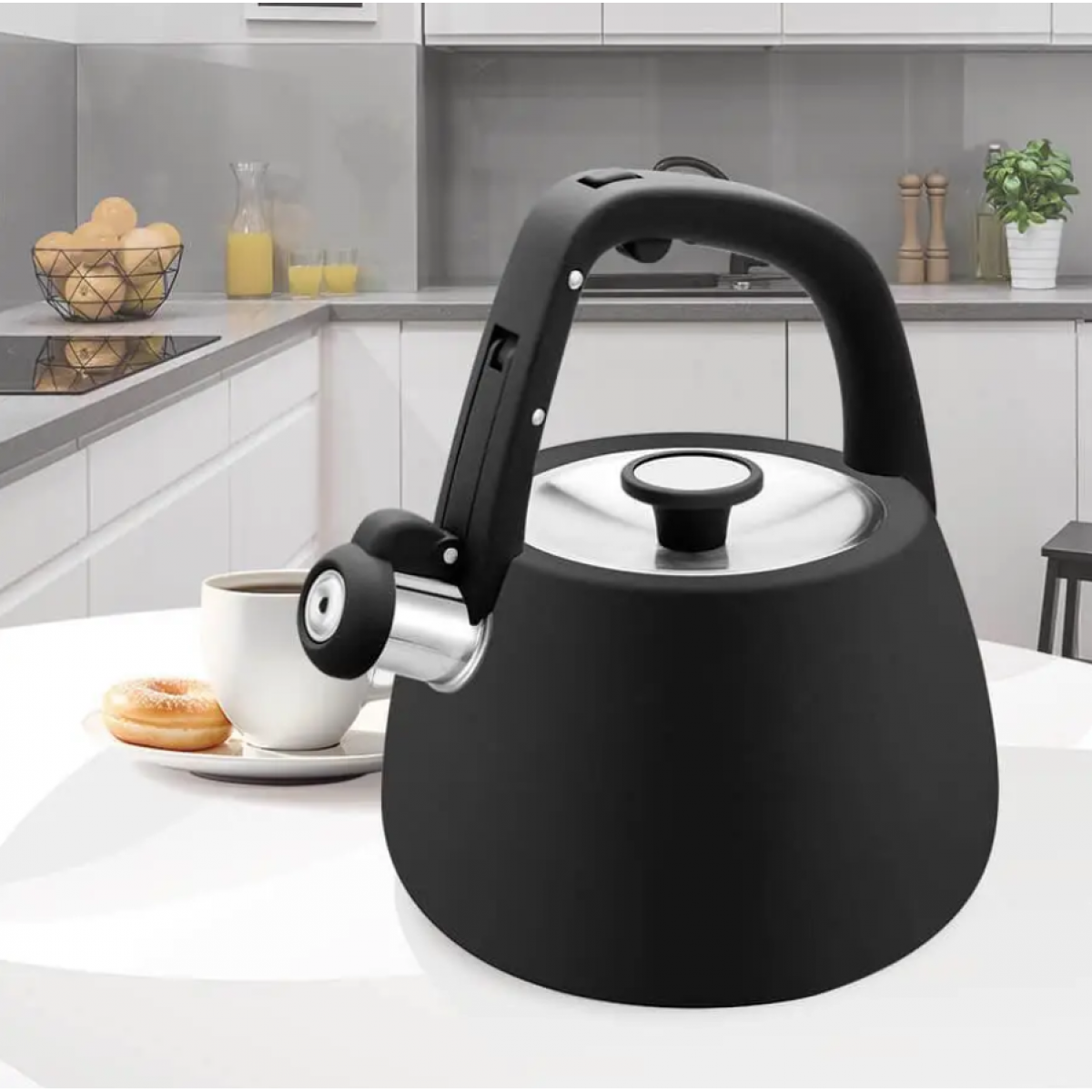 Чайник нержавеющий Maestro 2.5л черный (MR-1318-BLACK)  черный