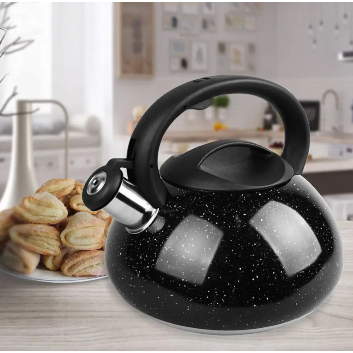 Чайник нержавеющий Maestro 3 л MR-1316 (MR-1316-BLACK)