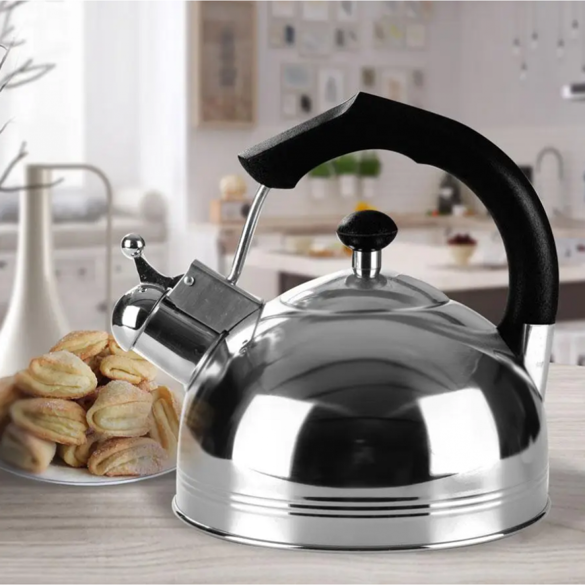 Чайник нержавеющий Maestro 3.5 л черный (MR-1308-BLACK) Чайник нержавеющий Maestro 3.5 л черный (MR-1308-BLACK)