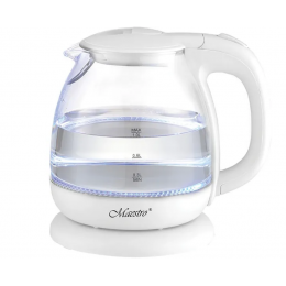 Электрочайник Maestro MR-055-White (MR-055-WHITE) внутренняя подсветка, белый, 1,0 л