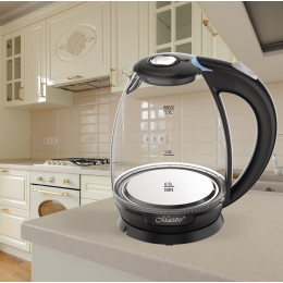 Электрочайник Maestro MR-057 (MR-057) подсветка, 1,7 л, черный