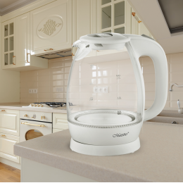 Электрочайник Maestro MR-063-White (MR-063-WHITE) подсветка, белый
