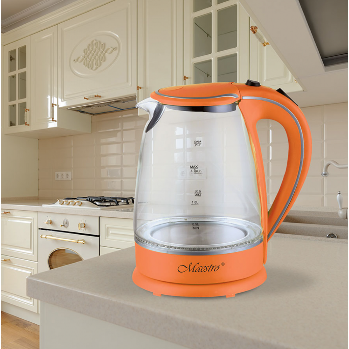 Электрочайник Maestro MR-064-Orange (MR-064-ORANGE) 1,7 л,  2000 Вт