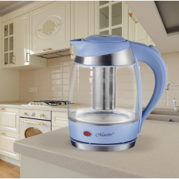 Электрочайник Maestro MR-065-blue (MR-065-BLUE) 1, 8 л, заварник
