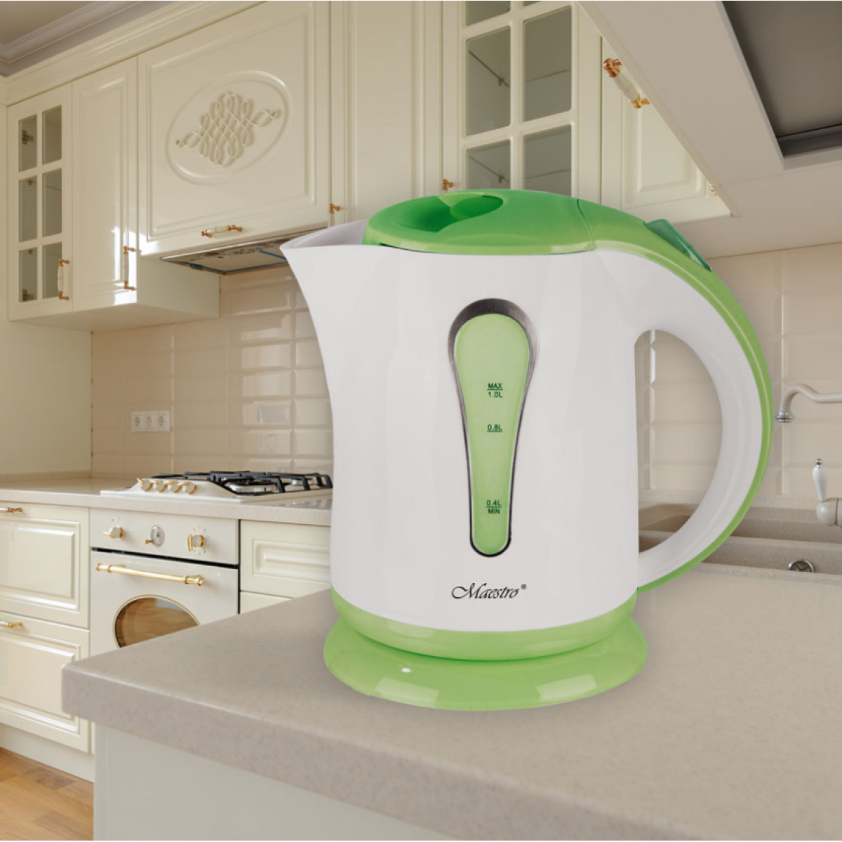 Электрочайник Maestro  MR-028-Green (MR-028-GREEN) 1,0 л,1000 Вт