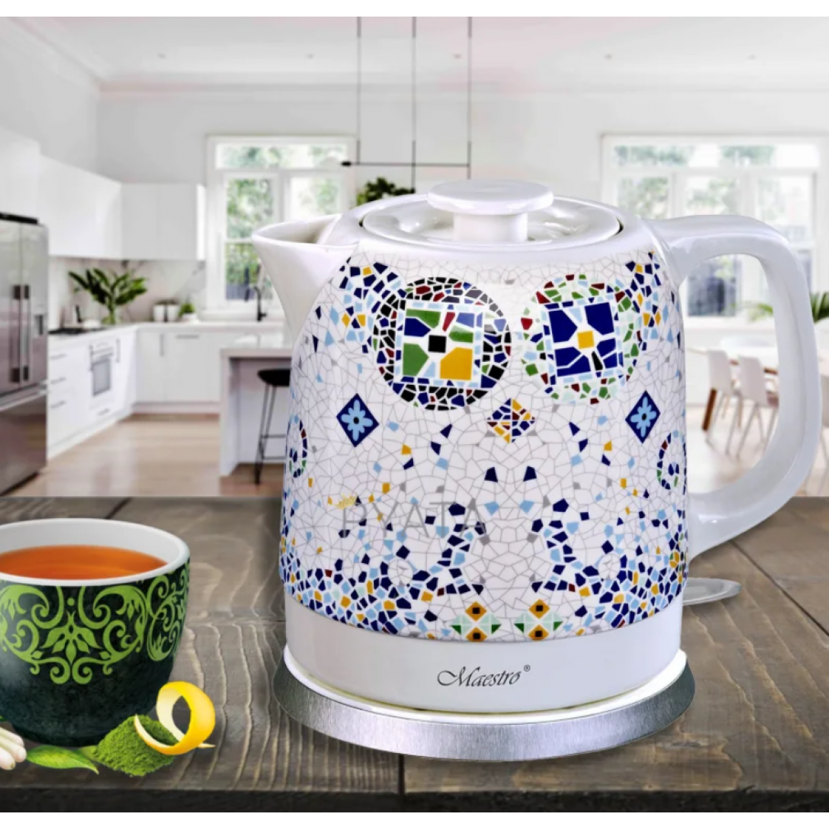 Электрочайник Maestro MR-068-Mosaic (MR-068-MOSAIC)  керамика, 1,5 л